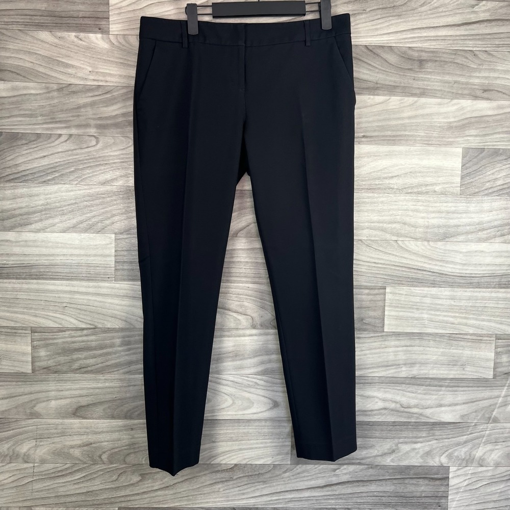 EXPRESS Dress Pants Womens 8R Black Columnist Straight Leg Slash Pocket Preppy‎